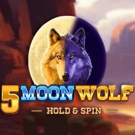 5 Moon Wolf slot logo by Apparat Gaming at Prive Casino