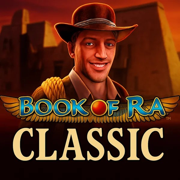 Book of Ra Classic logo by Novomatic at Prive Casino