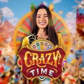 Crazy Time logo by Evolution at Prive Casino