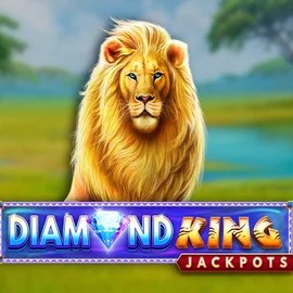 Diamond King Jackpots online game logo by SpinPlay Games on privescasino.com