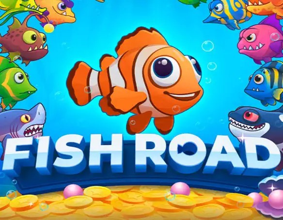 Fish Road slot logo by InOut at Prive Casino