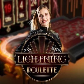 Lightning Roulette online game logo by Evolution on privescasino.com