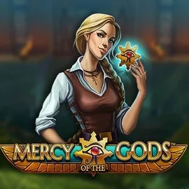 Mercy Of The Gods slot logo by NetEnt at Prive Casino