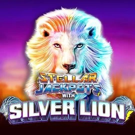 Stellar Jackpots with Silver Lion slot visual from Lightning Box Game available on privescasino.com