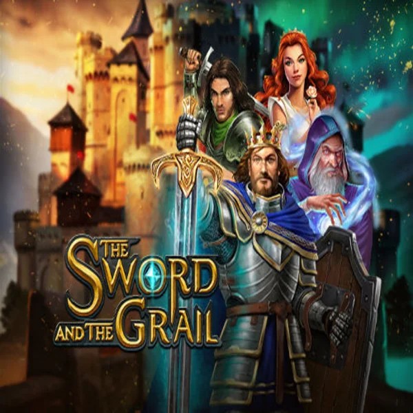 The Sword and the Grail slot logo by Play'n GO at Prive Casino